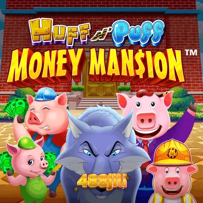 Huff N Puff Money Mansion slot game interface